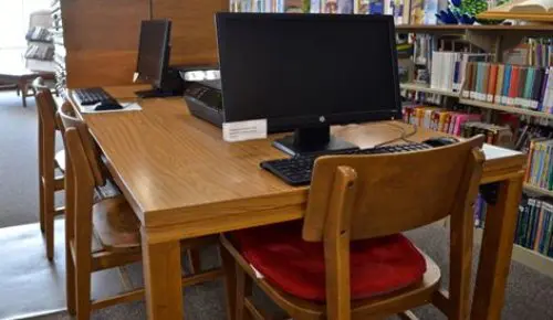 Computer tables and chairs